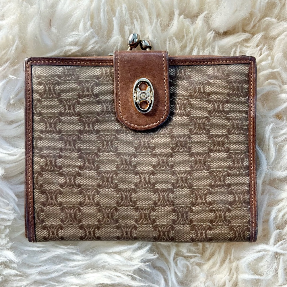 *RARE* Celine Macadam Vintage Bi-fold Coin Purse Wallet